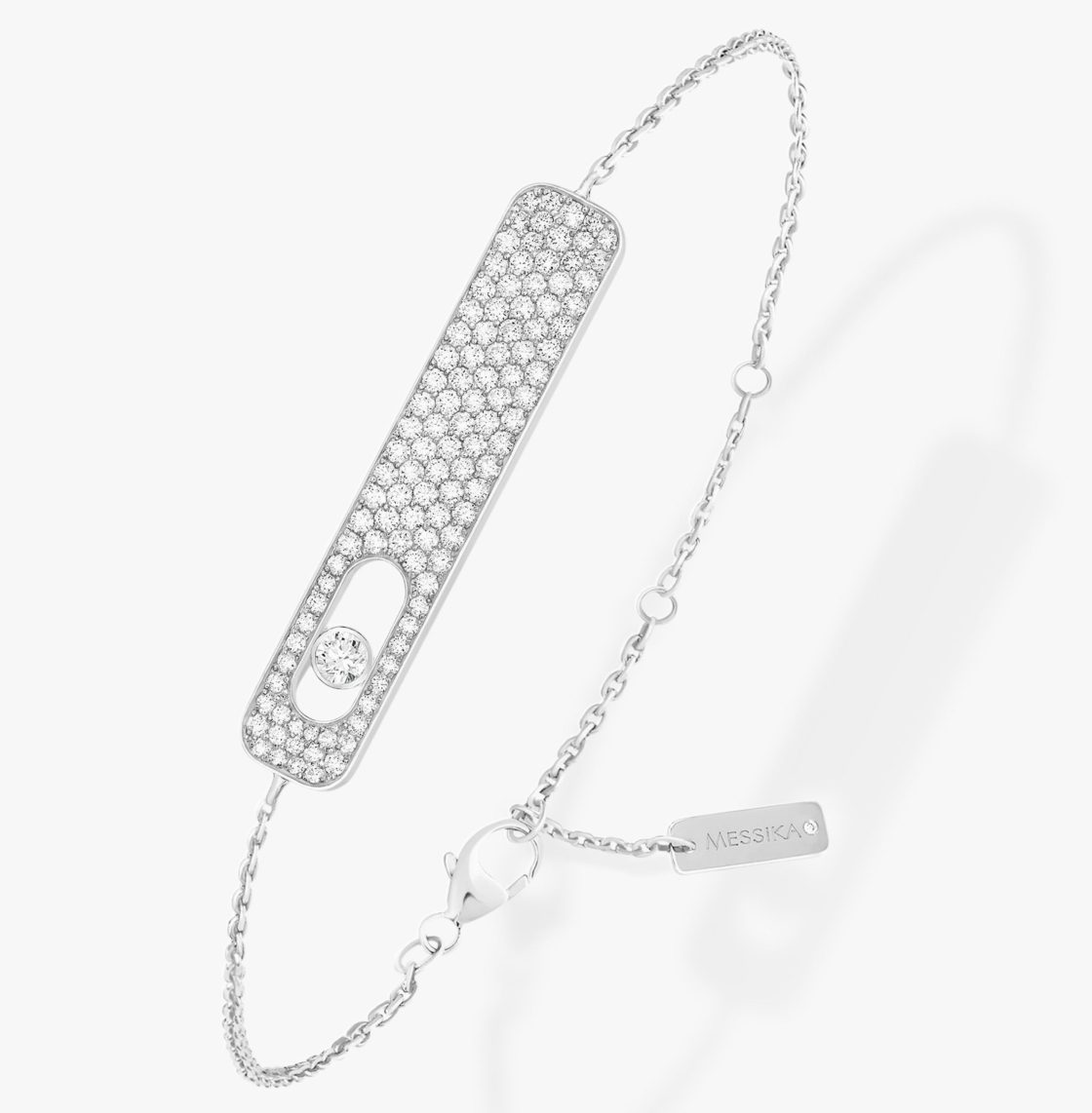 Messika Paris OR BLANC DIAMANTÉ MY FIRST DIAMOND BRACELET GM
