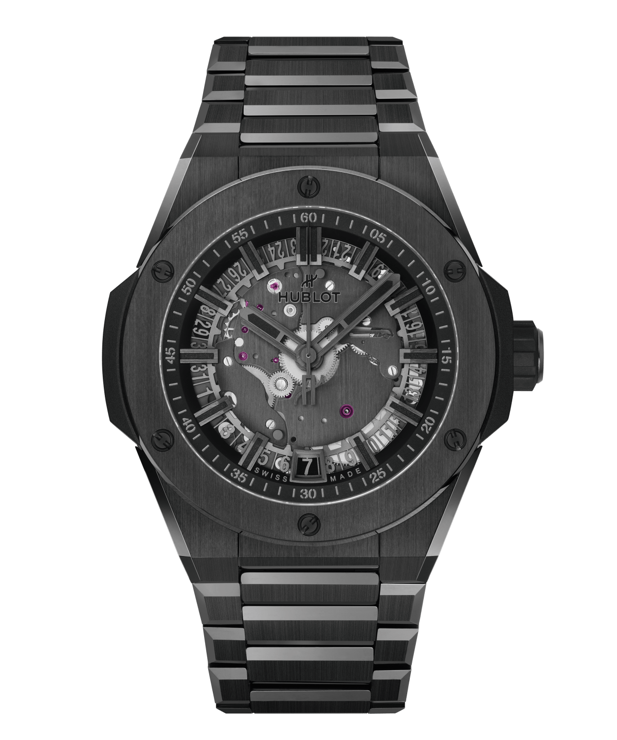 HUBLOT BIG BANG INTEGRADED TIME ONLY ALL BLACK 40 MM