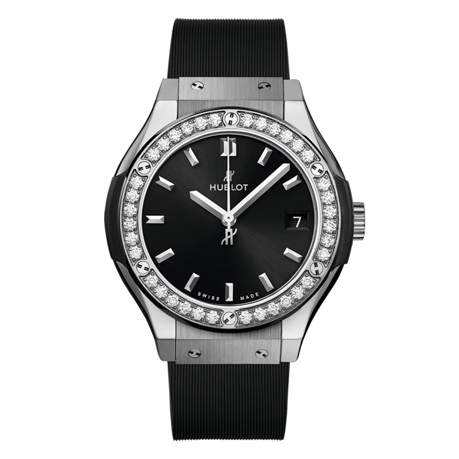 HUBLOT CLASSIC FUSION DIAMANTI IN TITANIO 33mm
